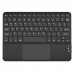 DOMO Magickey K12BT Ultra Slim Wireless Bluetooth Qwerty Keyboard with Touchpad for iPad, Microsoft Surface and Other iOS, Android, Linux and Windows Devices