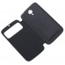 Magic Flip Cover with Window Notification and Sleep Function for DOMO nTice Quad 1 - Onyx Black