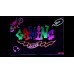 DOMO nScribe AO1950T Animated Glow Sign Poster Neon Art LED Drawing Chalk Board