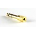 DOMO nSpeed C35T65 3.5mm Female to 6.5mm and 6.35mm Male Plug Stereo Audio Jack Golden Metal