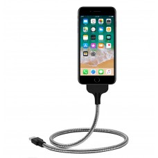DOMO nSpeed CATL2065M Metal USB Cable and Bendable Dock for iPhone with Lightning Connector