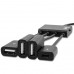 DOMO nSpeed OTG22HUB OTG Cable Splitter HUB with Charging Port and OTG Port HUB